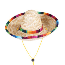 Sombrero de paja de mascotas de venta caliente